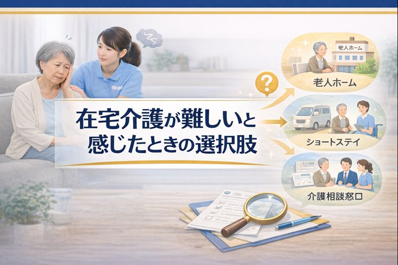 在宅介護が難しい時